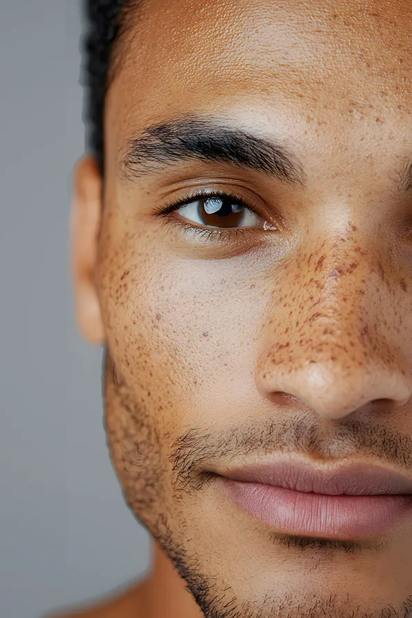 A man with hyperpigmentation. get treatemtn for hyperpigmentation from Yashoda Singh, MD in Hamilton-Toronto-Niagara.