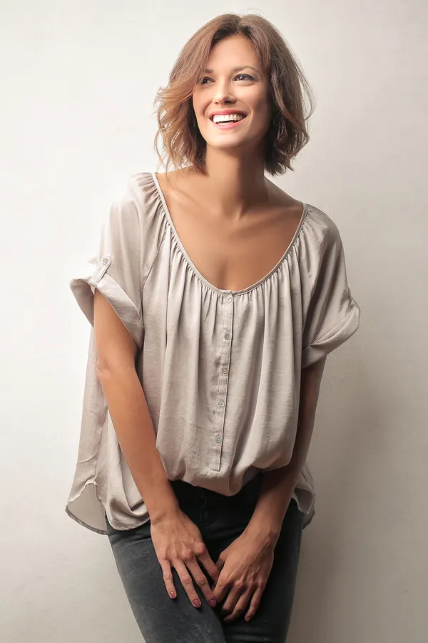 A woman with radiant skin. Get radiant skin treatment from Yashoda Singh, MD in Hamilton-Toronto-Niagara.