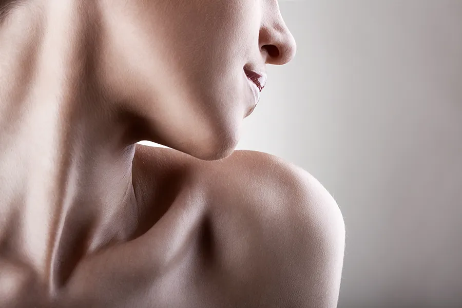 A woman with gorgeous skin. Get Zo skin care from Yashoda Singh, MD in Hamilton-Toronto-Niagara.